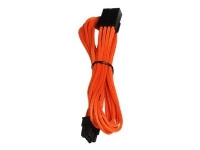 BitFenix Alchemy Premium Modding Series Multisleeved Cable - Förlängningskabel för ström - 8-stifts EPS12V (hane) till 8-stifts EPS12V (hona) - 45 cm - formpressad - orange