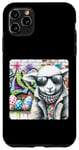 Coque pour iPhone 11 Pro Max Easter Lamb As Graffiti Artist Tagging Wall Lunettes de soleil œufs