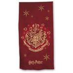 Serviette de plage Harry Potter - Blason Poudlard - 70 x 140 cm