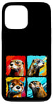 iPhone 13 Pro Max Otter Pop Art Colorful Drawing Painting Case