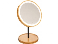 Kosmetisk spegel 5five Kosmetisk spegel LED, rund, bambu