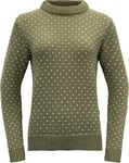 Devold Unisex Sørisen Wool Sweater Lichen, LICHEN/OFFWHITE, M