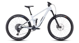 Vtt tout suspendu cube stereo one44 c 68x slx sram gx eagle axs 12v 29   blanc bleu frost 2024