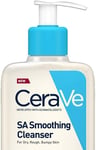 CeraVe SA Smoothing Cleanser | 236ml/8oz | Face and Body Wash with Salicylic