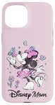 Coque pour iPhone 15 Disney Mom Minnie & Flowers Family Trip Mother’s Day Gift