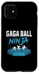 Coque pour iPhone 11 Jeu de handball Gaga Ball Ninja Dodgeball Dodge