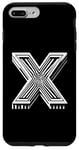 Coque pour iPhone 7 Plus/8 Plus Lettre initiale du nom de l'alphabet X dans le style de l'art opérationnel