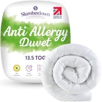 Slumberdown Anti Allergy King Size Duvet - 13.5 Tog Warm Winter Quilt Ideal for Cold & Chilly Nights - Anti Bacterial, Soft Touch Cover, Hypoallergenic, Machine Washable, Size (225cm x 220cm)