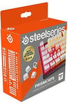 SteelSeries PrismCaps - Touches double shot style pudding - Thermoplastique PBT durable - Compatible avec la plupart des claviers mécaniques - Supports MX - Blanc (Disposition britannique)