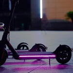 Scooter électrique Bande Lumineuse Bande Lumineuse LED Clignotement Continu Scooter étanche Vélo de Nuit Sécurité Pliable Voyant D'avertissement LED pour Scooter Et Fête pour Xiaomi M365