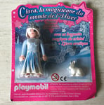 FIGURINE NEUF SOUS BLISTER PLAYMOBIL PINK CLARA LA MAGICIENNE DE L'HIVER