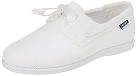 Sebago Women's Monterey Woman Boat Shoe, White, 3 UK