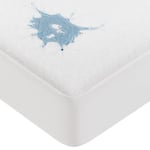 VOUNOT Protège Matelas 90x190x30 cm Alèse Imperméable Drap Housse Respirant avec Élastique Tout Autour Housse Matelas Certifié Oeko TEX Alaise Anti-Acarien et Anti Poussière Blanc