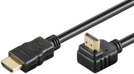 Höghastighets HDMI-kabel 90° med Ethernet, 5m