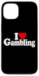 Coque pour iPhone 13 I LOVE HEART GAMBLING CASINOS PARIS TRADING LAS VEGAS