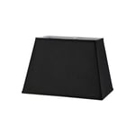 Inspired Lighting - Inspired Diyas - Maxine - Abat-jour rectangulaire en tissu uni, 270, 360 x 240 mm, noir