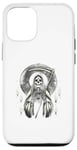 Coque pour iPhone 12/12 Pro Santa Muerte Sacred Art - Squelette mystique avec faux