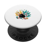 Bowling Strike Retro Style Fun Sport Design PopSockets PopGrip Adhésif