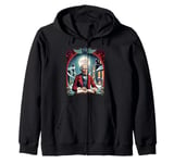 A Christmas Carol Book Cover - Ebeneezer Scrooge Zip Hoodie