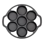 SOGA 32cm Cast Iron Takoyaki Fry Pan Octopus Balls Maker 7 Hole Cavities Grill Mold - Frying Pans - ZPai014