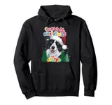 Merry Xmas Border Collie Pjs Mum and Dad Christmas Card Tee Pullover Hoodie