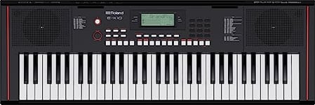 Roland E-X10 Keyboard | 61-Note Piano Ideal for Beginners & Lessons | 600+ Tones | Stereo Speaker System | 140 Onboard Songs | MIDI Control via USB Port | Mic & Aux Input | Headphone Jack