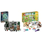 LEGO 76410 Harry Potter Slytherin House Banner Set, Hogwarts Castle Common Room Toy or Wall Display, Collectible Travel Toy & 31137 Creator 3 in 1 Adorable Dogs Set with Dachshund, Pug, Poodle Figures