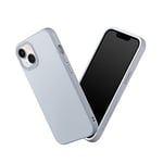 RhinoShield Coque Compatible avec [iPhone 14/13] | SolidSuit - Coque Fine avec Technologie d'absorption des Chocs et Finition Premium Matte - Gris Argent