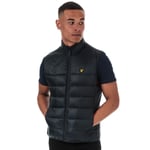 Lyle & Scott Mens And Wadded Gilet in Navy Nylon - Size X-Large