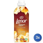 3x Lenor Adoucissant 840 Ml.concentrato 40 Mesureurs Or Fleurs