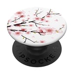 PopSockets Sakura Cherry Blossom Japon's Pink Flower Girls Gift PopSockets Support et Grip pour Smartphones et Tablettes