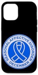 iPhone 12/12 Pro Seasonal Affective Disorder Awareness December Blue Ribbon Case