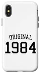 Coque pour iPhone X/XS Original 1984, 40 ans hommes femmes 40e anniversaire