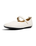 Camper Women's Right Nina K201365 Mary Jane Flat, White 011, 3 UK