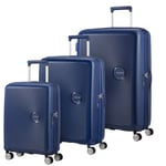 American Tourister Soundbox 3 Set Resväskor Marinblå