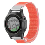 Garmin Fenix 5X / Plus 3 HR 26mm ranneke - Oranssi