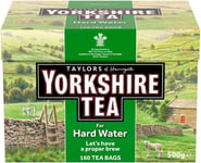 Yorkshire Tea Hard Water Tea Bags, 160 Tea Bags (Pack of 3, Total 480 Teabags)