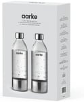 Aarke 2-pack PET Bottles for Sparkling Water Maker Carbonator 3, BPA free with