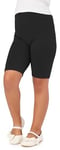 Merry Style Legging Court Sport Pantacourt Short Culotte Yoga Pants Vêtement Tenue Sport Fille MS10-132 (Noir, 140 cm)