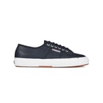 Superga Unisex Adult 2750 Efglu Leather Trainers (Blue Navy) - Size UK 9