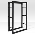 Etagère porte bois-Range-bûches - Porte buche -noir- Rangement à bois- rack pour bois de chauffage -1506025CM - Einfeben