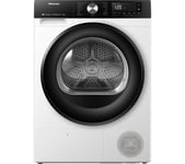 HISENSE 3S Series DH3S902BW3 WiFi-enabled 9 kg Heat Pump Tumble Dryer - White, White