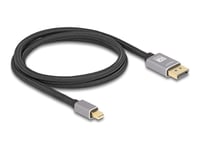 Delock - Displayport-Kabel - Mini Displayport (Hane) Till Displayport (Hane) - Displayport 1.4 - 1 M - Upp Till 32,4 Gbps Datahastighet, Stöd För 8 K 60 Hz (7680 X 4320) (Dsc), Stöd För 4 K 240 Hz (3840 X 2160) (Dsc), 8K30 Hz (7680 X 4320) Stöd, 4K1