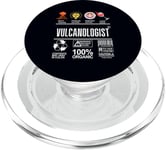 Vulcanologist Job Definition Skills Coffee Wine Sarcasm PopSockets PopGrip for MagSafe