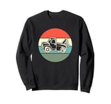 Retro Silhouette Tow Truck Wrecker For Tow Truck Driver Sweatshirt