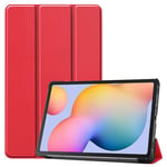 samsung Samsung Galaxy Tab S6 Lite (2024) P620 Tri-Fold PU Case Red