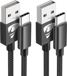 Yosou USB C Charger Cable 2M 2Pack USB a to USB C Type C Charger Fast Charging 3