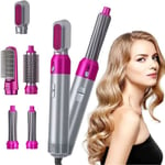 5 en 1 Peigne Air Chaud,Brosse Soufflante,Brosse Sèche Cheveux Ionique Multisytle Brushing Coiffante 1000w Volume Cheveux A79