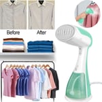 1500W 2 IN 1 PORTABLE HANDHELD GARMENT CLOTHES STEAMER FABRIC HOME OFFICE TRAVEL