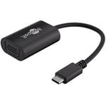 USB-C til VGA adapter - Sort